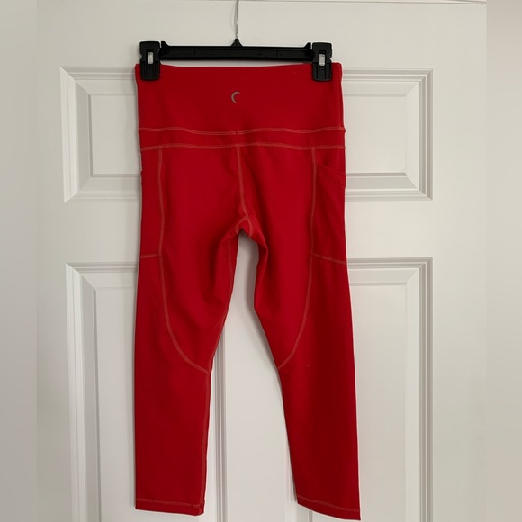 Zyia Active Red Pocket Light n Tight Hi-Rise Capri 20" 4 - Picture 6 of 10